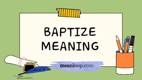baptize meaning