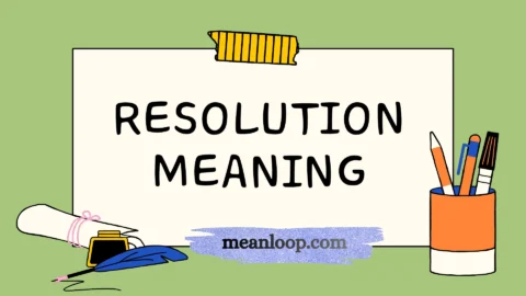 resolution meaning